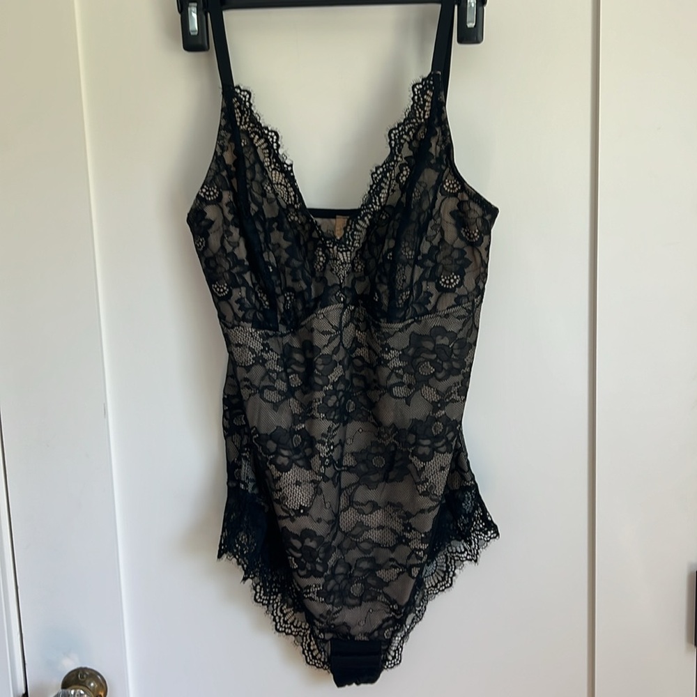 🕶️Shapellx Shapewear Firm Control Smoothing Full Lace Black Bodysuit XL - Picture 2 of 8